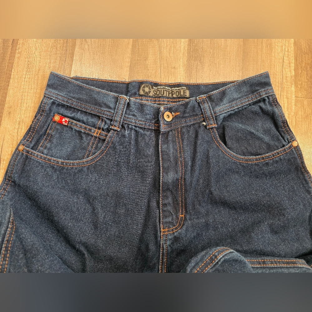 Vintage Y2K SOUTHPOLE BAGGY JEANS CLASSIC FIT 3180 Skater 2000s Hip Hop Street - Picture 7 of 13